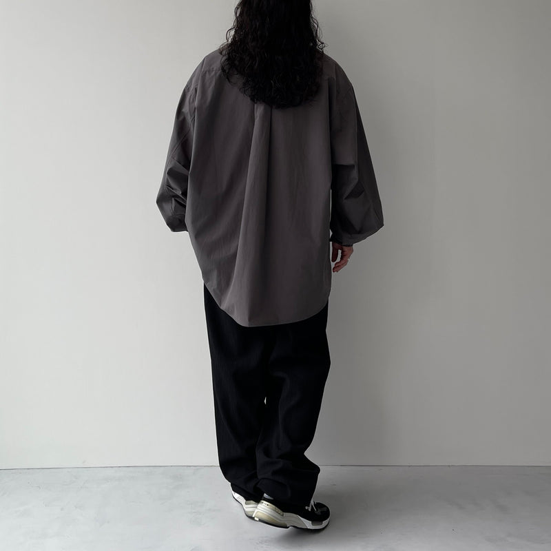loose silhouette standard shirt / charcoal（ルーズシルエット