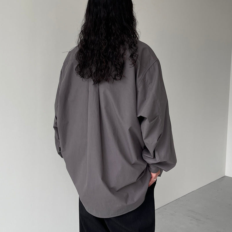 loose silhouette standard shirt / charcoal（ルーズシルエット