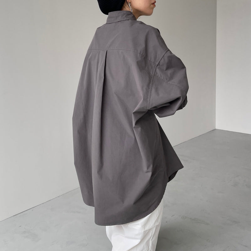 loose silhouette standard shirt / charcoal（ルーズシルエット