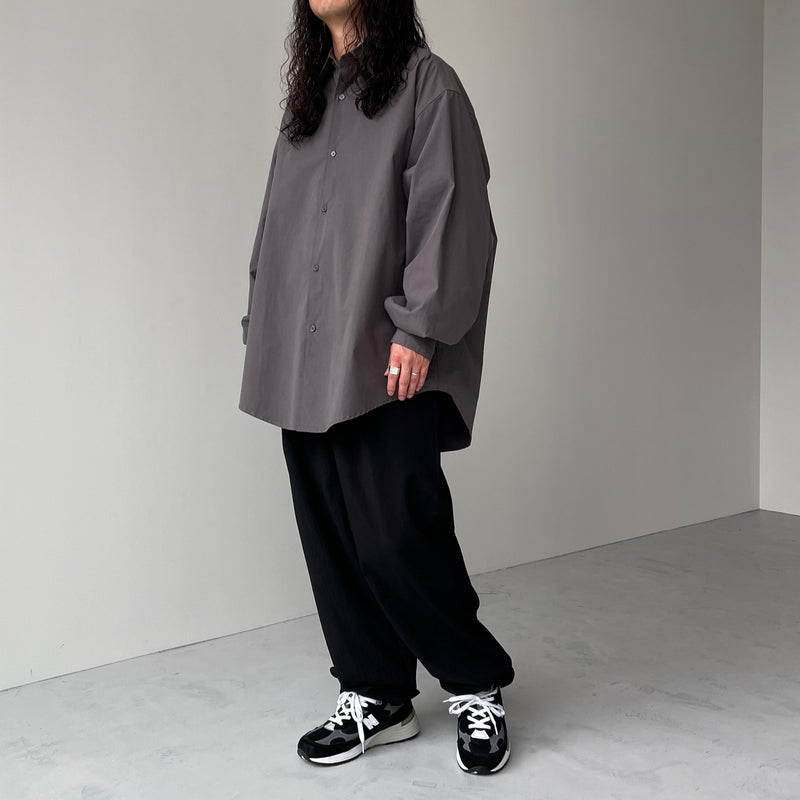 Na.e Standard Shirt charcoal スタンダード シャツ loose silhouette standard shirt / charcoal（ルーズシルエット