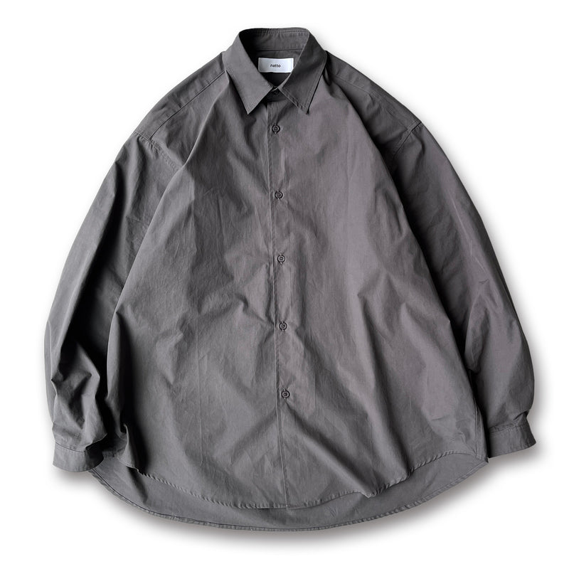 loose silhouette standard shirt / charcoalディティール画像