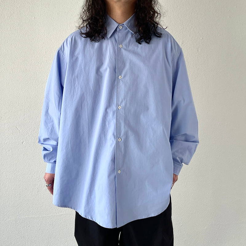 loose silhouette standard shirt / blue（ルーズシルエット