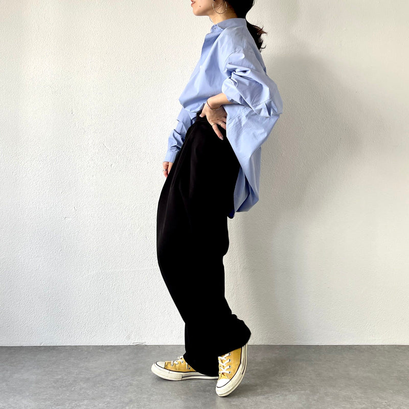 loose silhouette standard shirt / blue（ルーズシルエット