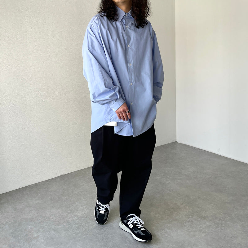 loose silhouette standard shirt / blue（ルーズシルエット