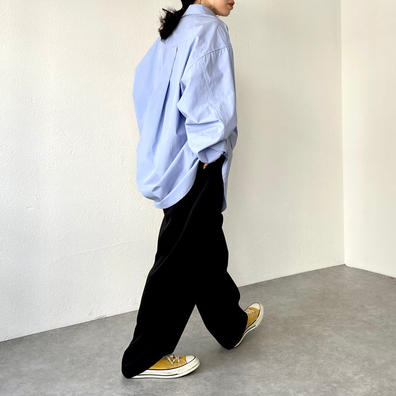 loose silhouette standard shirt / blue（ルーズシルエット