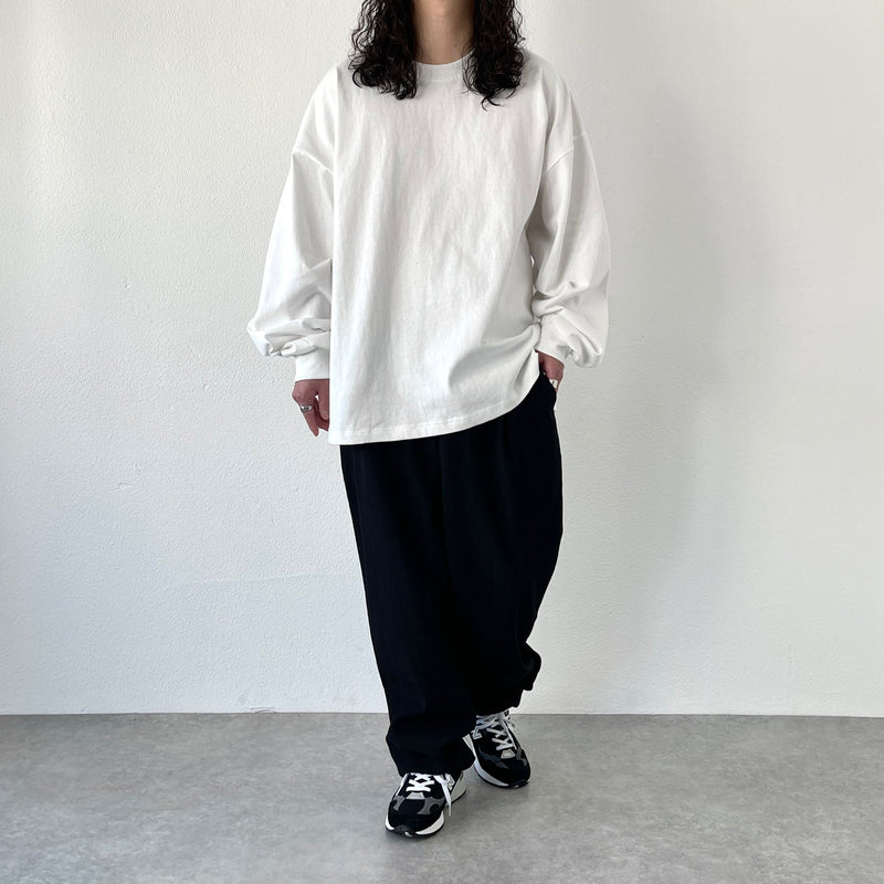 loose silhouette heavy weight long sleeve / ivory（ルーズ 