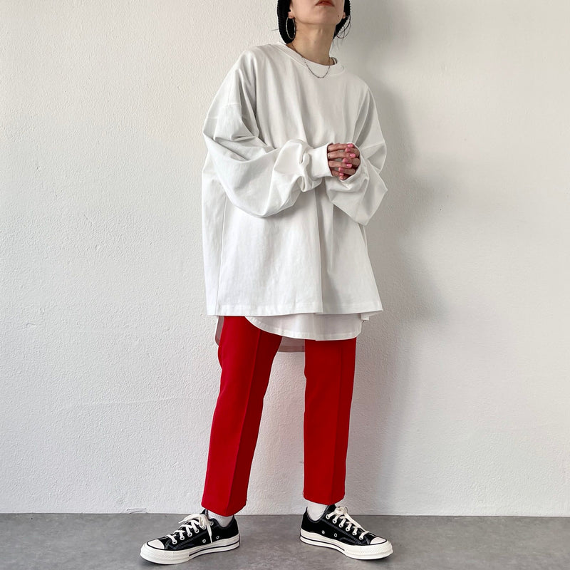 loose silhouette heavy weight long sleeve / ivory（ルーズ ...