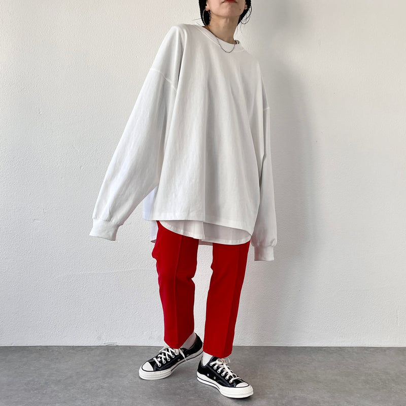 loose silhouette heavy weight long sleeve / ivory（ルーズ 