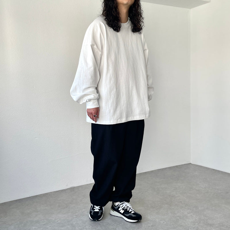 loose silhouette heavy weight long sleeve / ivory（ルーズ 