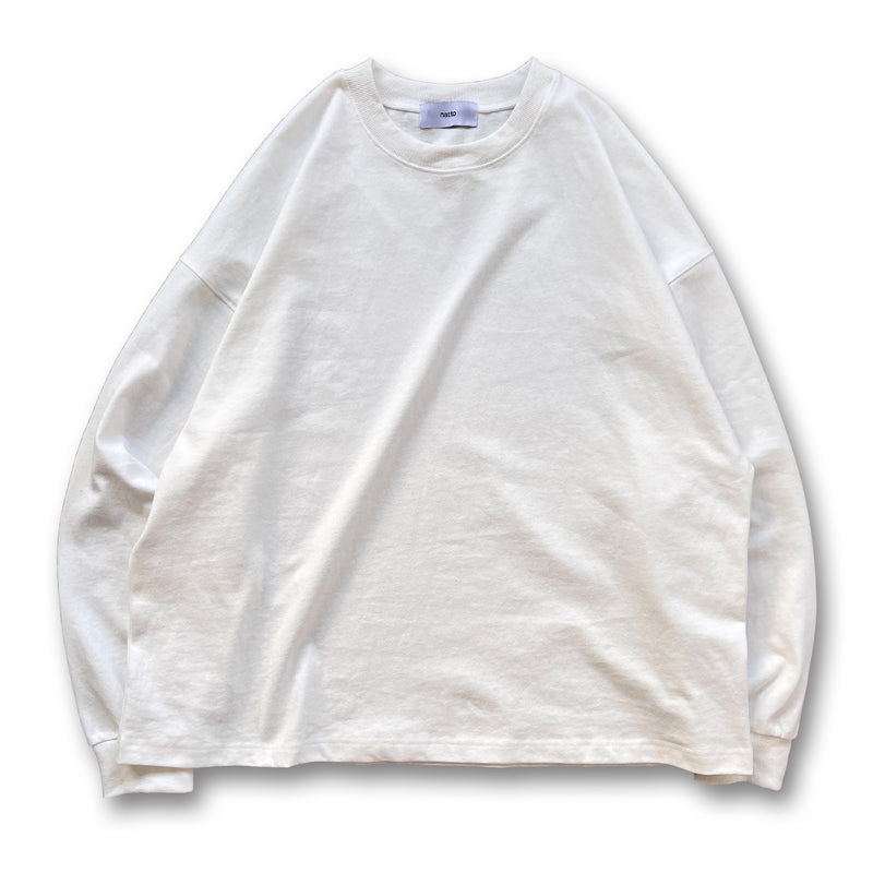 loose silhouette heavy weight long sleeve / ivoryディティール画像