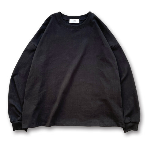 loose silhouette heavy weight long sleeve / black