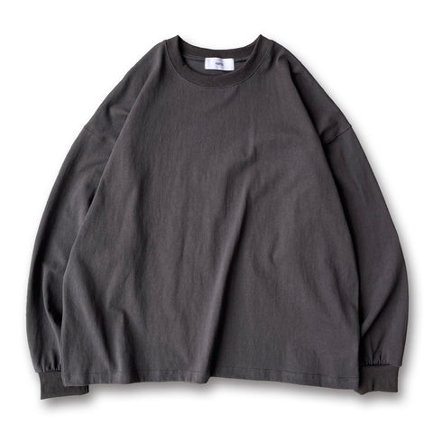 loose silhouette heavy weight long sleeve / charcoal