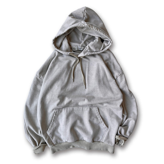 vintage like loose silhouette hoodie / beige