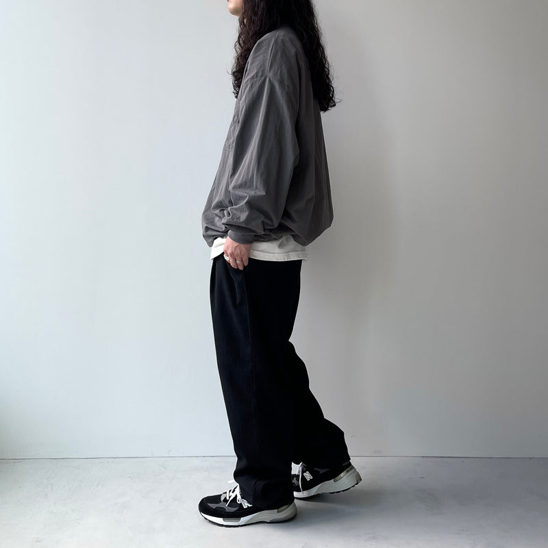 premium nylon pullover / charcoal（プレミアムナイロンプルオーバー