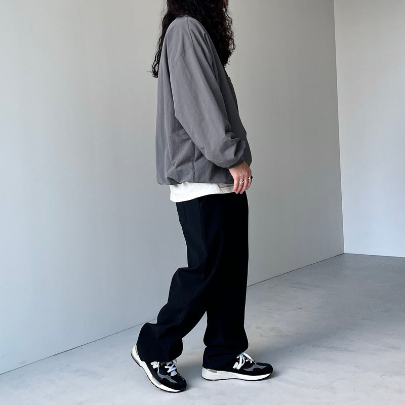 premium nylon pullover / charcoal（プレミアムナイロンプルオーバー