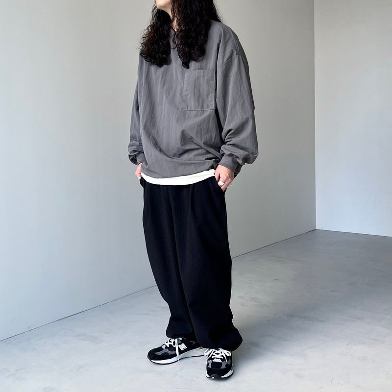premium nylon pullover / charcoal（プレミアムナイロンプルオーバー