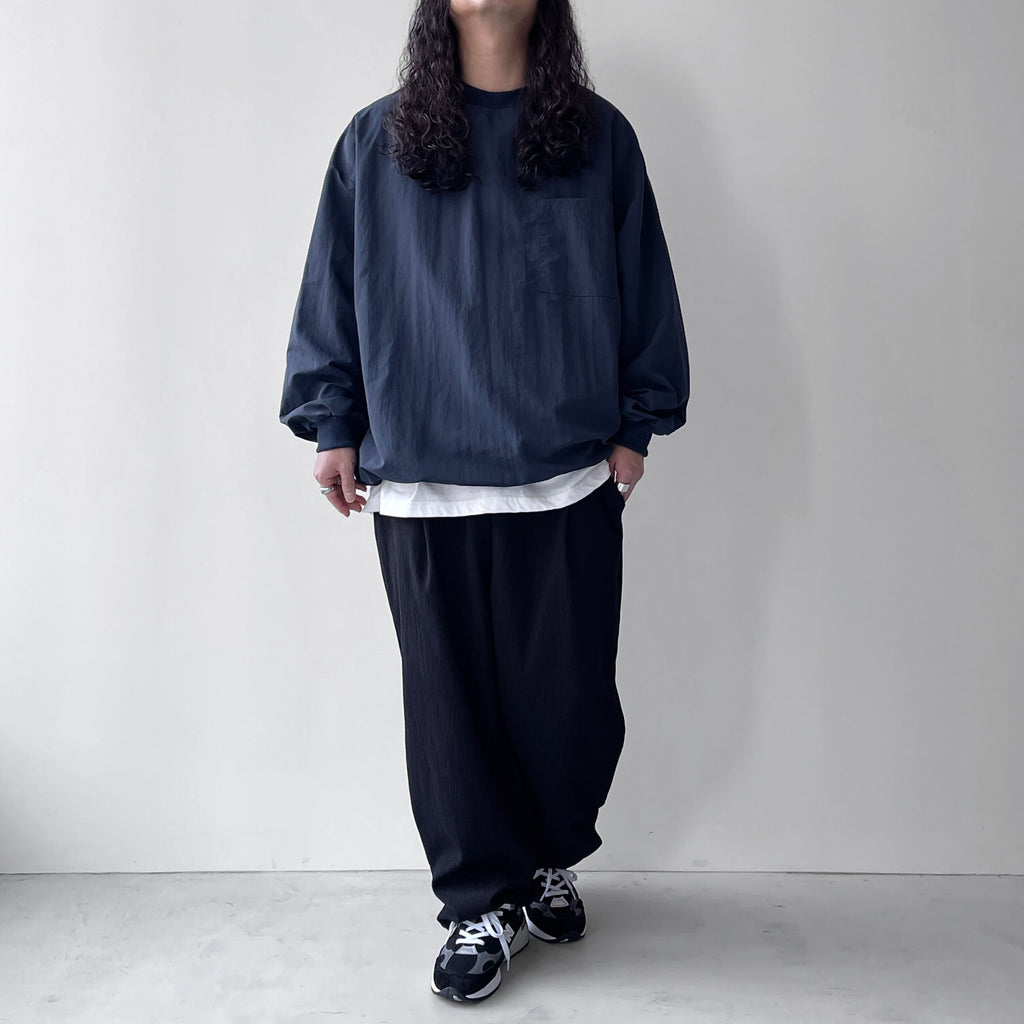 premium nylon pullover / navy（プレミアムナイロンプル