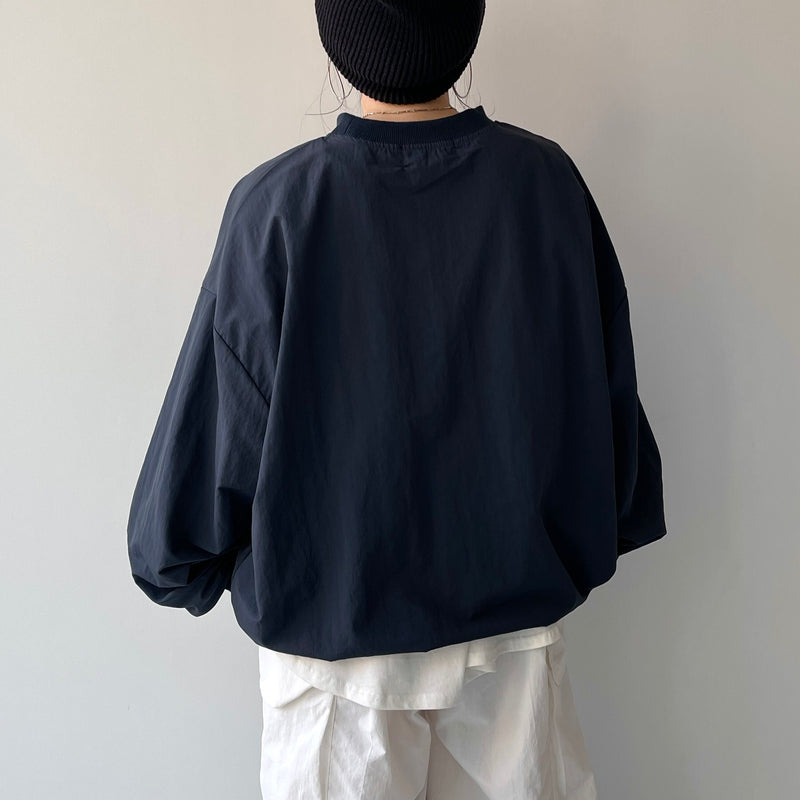 premium nylon pullover / navy（プレミアムナイロンプル