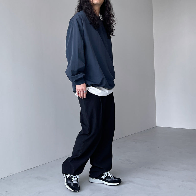 natto プレミアムナイロンプルオーバー / チャコール premium nylon pullover / navy（プレミアムナイロンプルオーバー