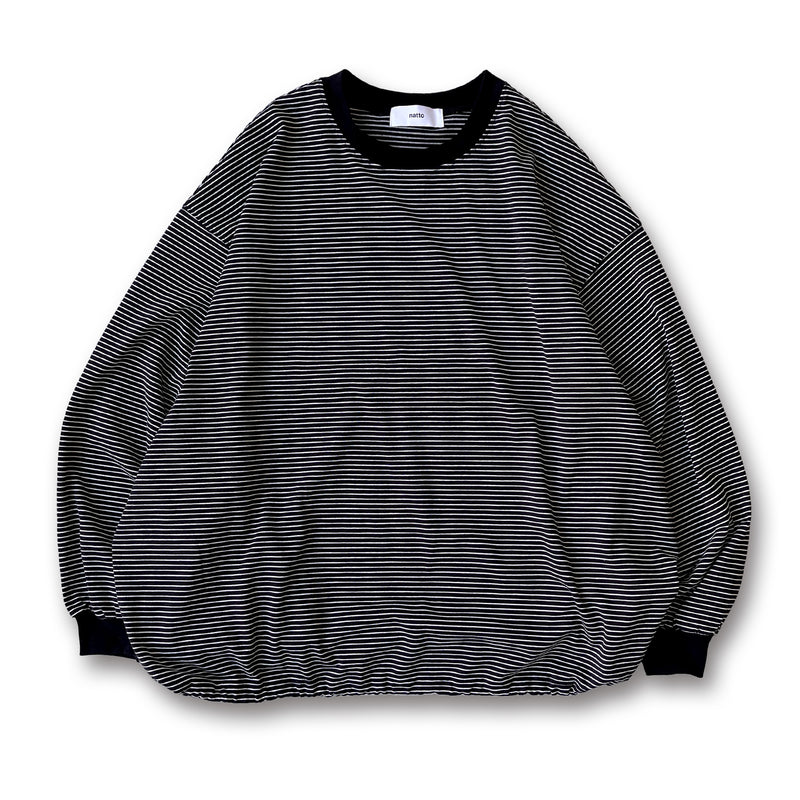 premium loose silhouette long sleeve / blackディティール画像