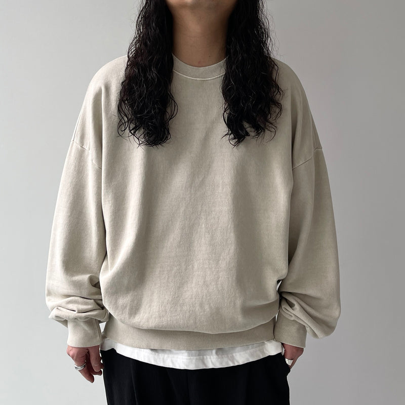 vintage like rough sweat / beige（ビンテージ ライク ラフ