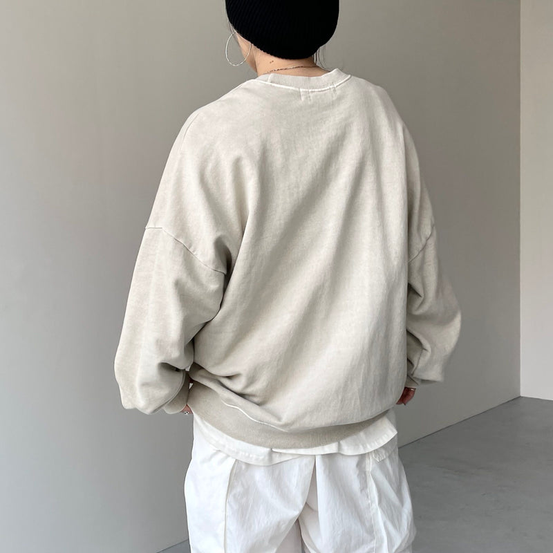 vintage like rough sweat / beige（ビンテージ ライク ラフ