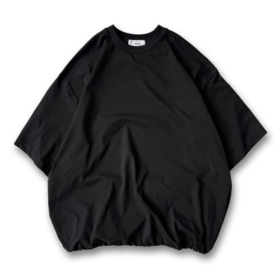 loose silhouette balloon short sleeve / black