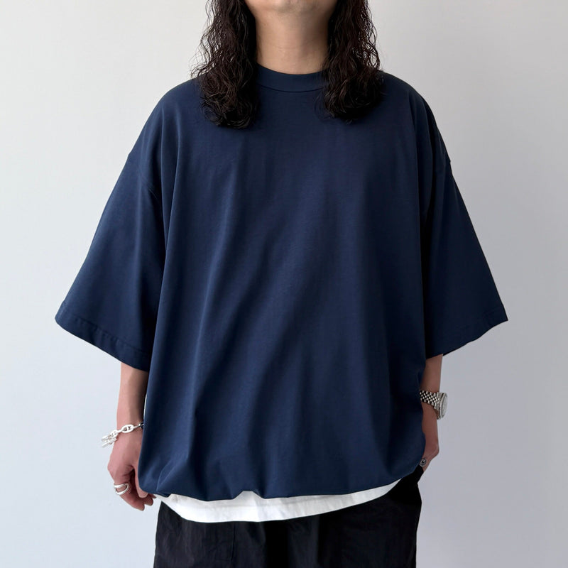 SUPER BIGFLAT SHORT-SLEEVET ネイビー/ブラック SUPER BIGFLAT SHORT-SLEEVET ネイビー/ブラック Big & Tall Pocket T