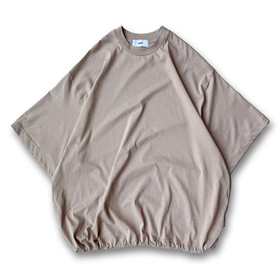 loose silhouette balloon short sleeve / beige