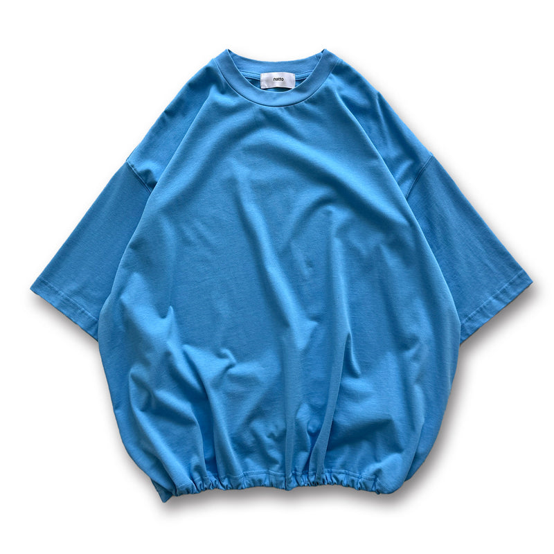 loose silhouette balloon short sleeve / ocean blueディティール画像