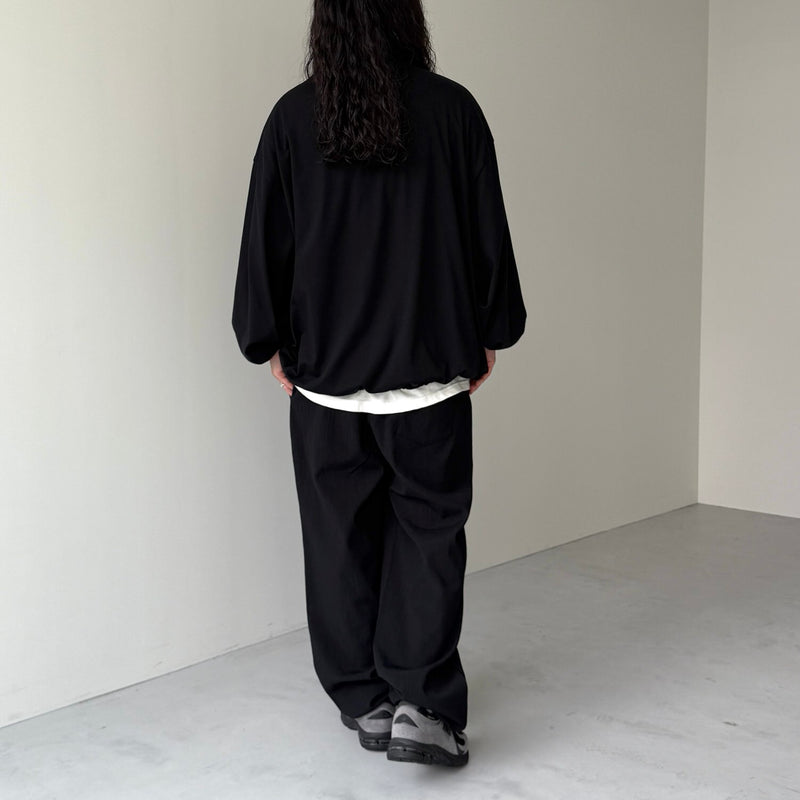 loose silhouette balloon long sleeve / black（ルーズシルエット