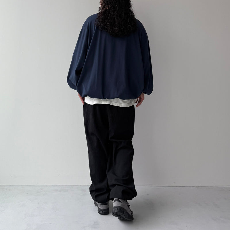 Machatt ヨーク ボリューム スリーブ ネイビー バルーン