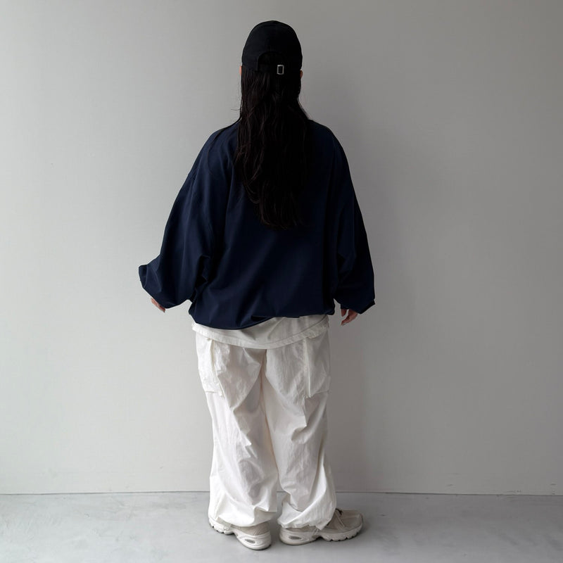 loose silhouette balloon long sleeve / navy（ルーズシルエット