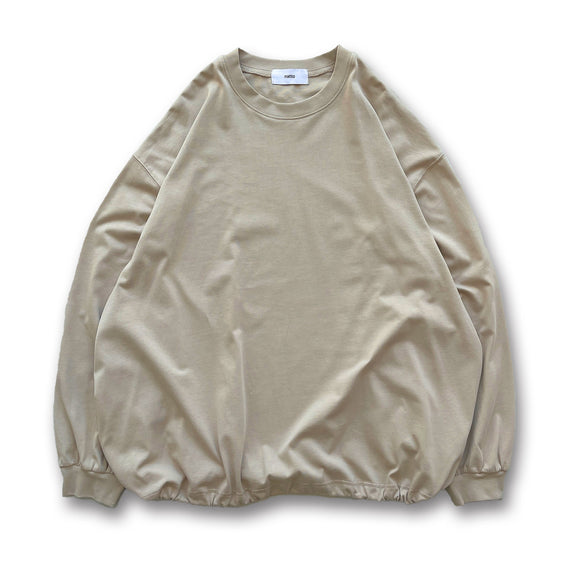 loose silhouette balloon long sleeve / beige