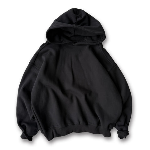 heavy weight standard volume hoodie / black