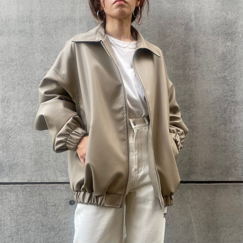 Muleau Eco Leather Coat - ジャケット・アウター