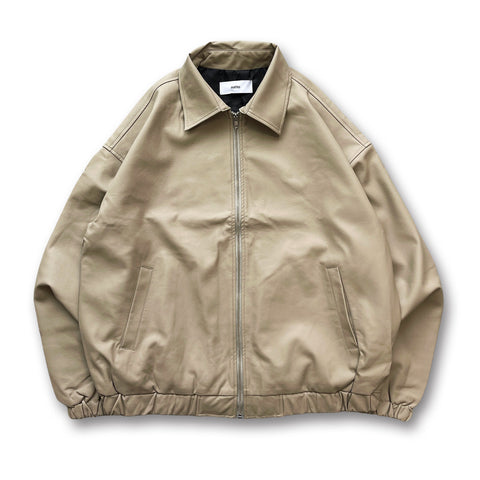 standard fake leather blouson / beige