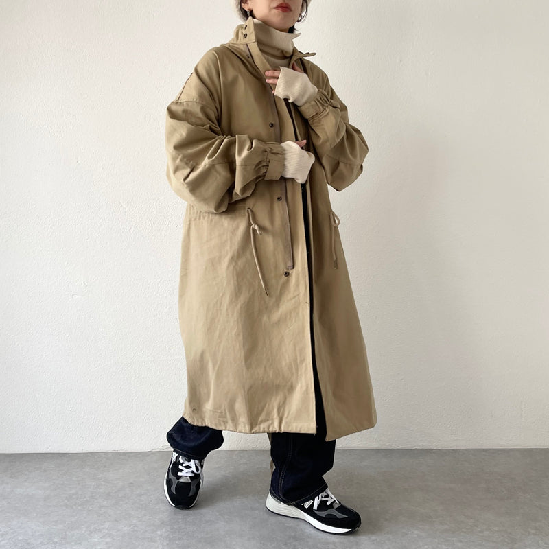 vintage like military mods coat M-65 / beige（ビンテージライク 