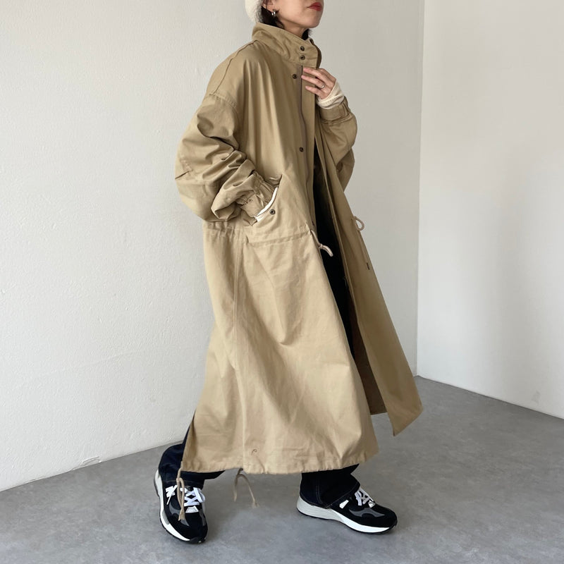 vintage like military mods coat M-65 / beige（ビンテージライク