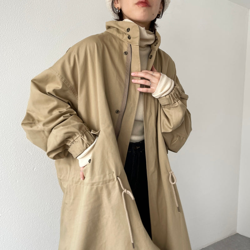 vintage like military mods coat M-65 / beige（ビンテージライク