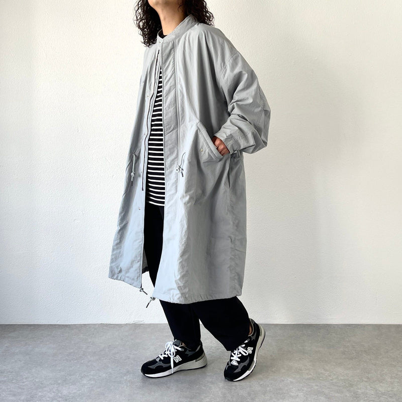 【SAMPLE】loose silhouette military mods coat / gray