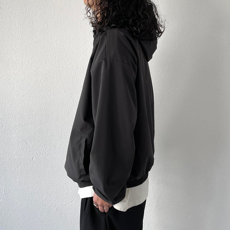 loose silhouette nylon mountain parker / black（ルーズシルエット 