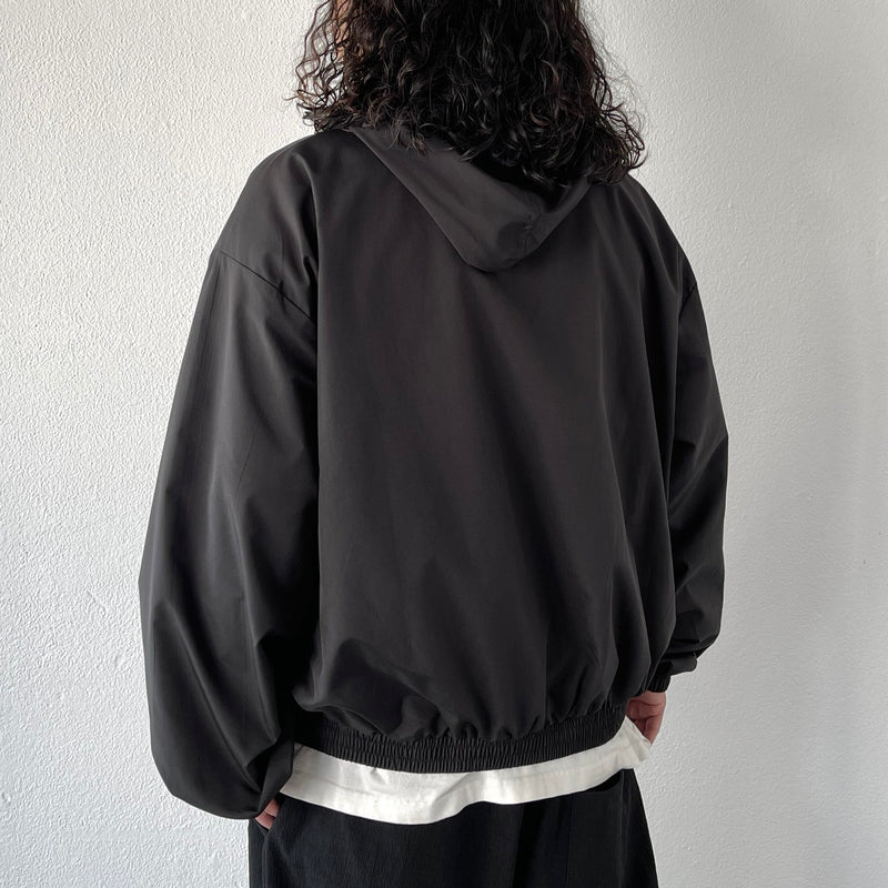 loose silhouette nylon mountain parker / black（ルーズシルエット