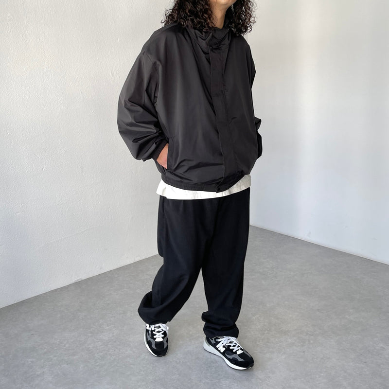 loose silhouette nylon mountain parker / black（ルーズシルエット