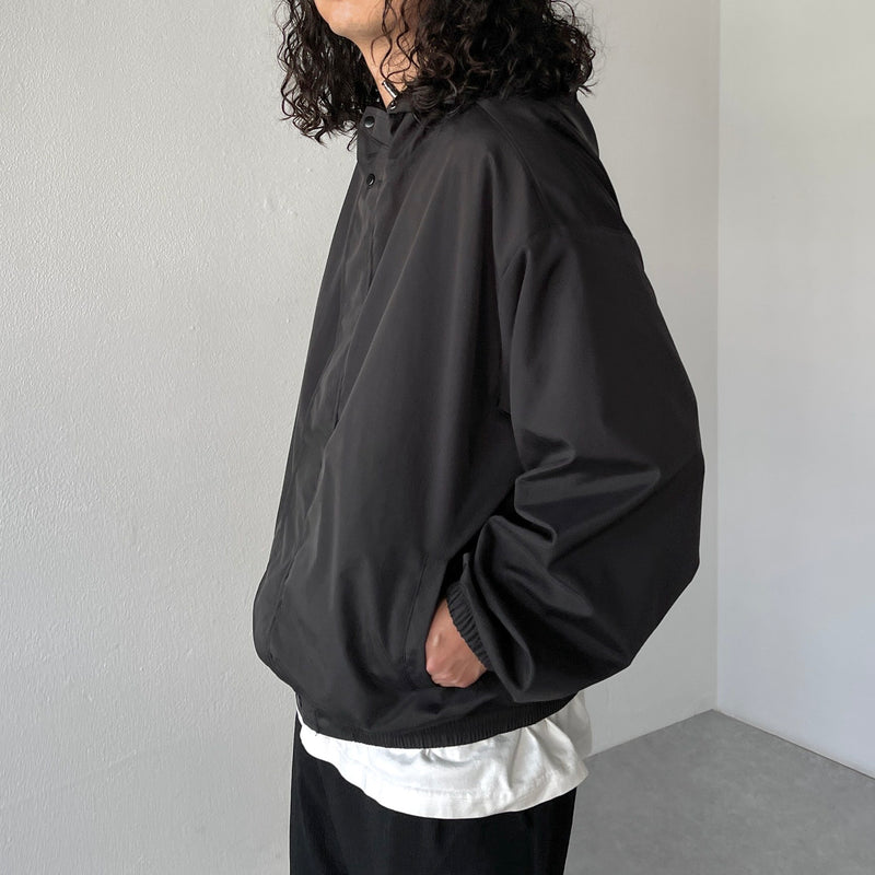 loose silhouette nylon mountain parker / black（ルーズシルエット 