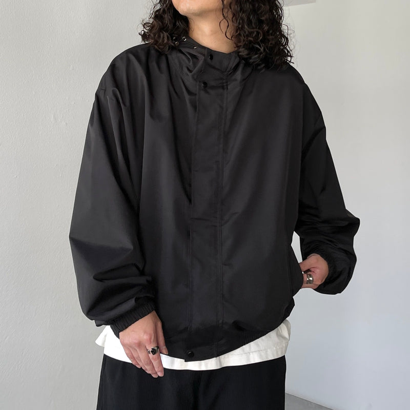 loose silhouette nylon mountain parker / black（ルーズシルエット