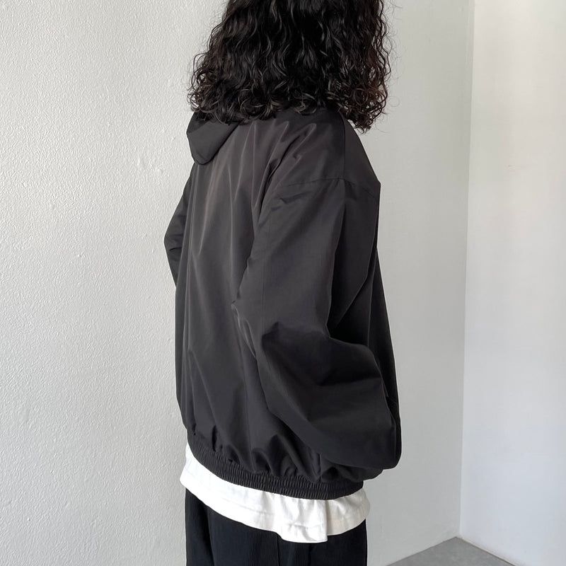 loose silhouette nylon mountain parker / black（ルーズシルエット 