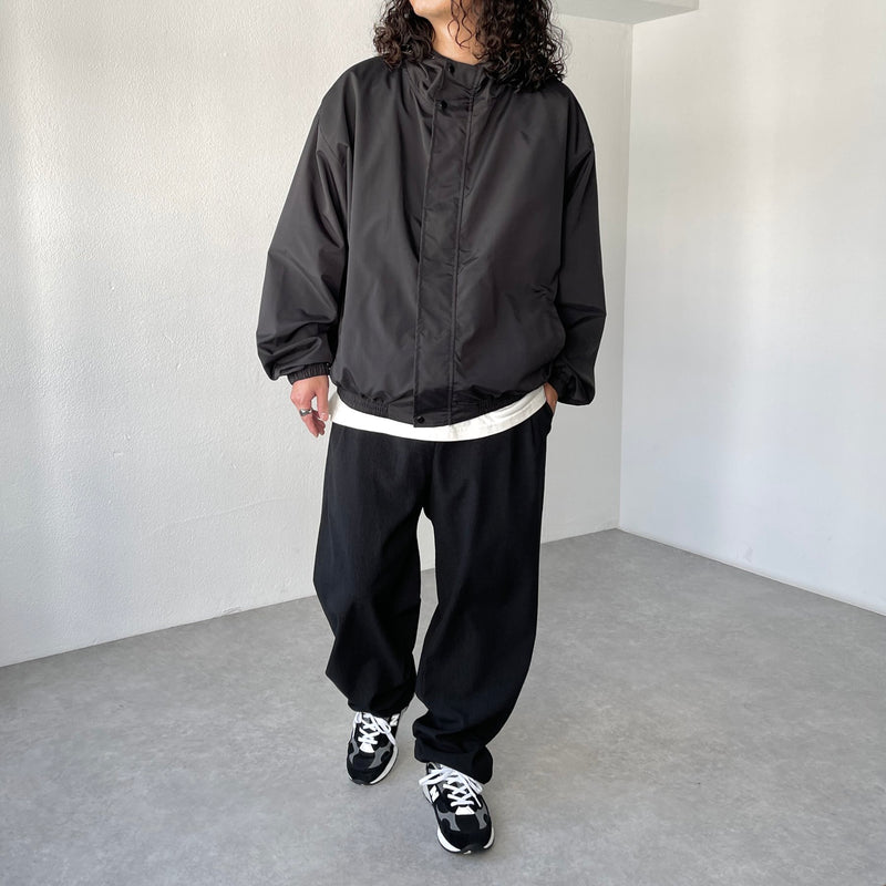 loose silhouette nylon mountain parker / black（ルーズシルエット