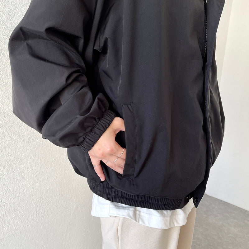 loose silhouette nylon mountain parker / black（ルーズシルエット