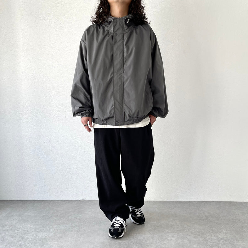 loose silhouette nylon mountain parker / charcoal（ルーズシルエットナイロンマウンテンパーカー /  チャコール） | natto | ナット 公式オンラインショップ